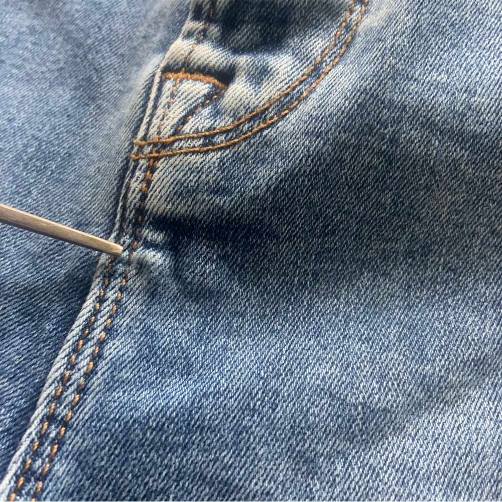 Good American Womens Good Waist Crop Jeans Sz 4 Blue High Rise Stretch - Picture 7 of 9